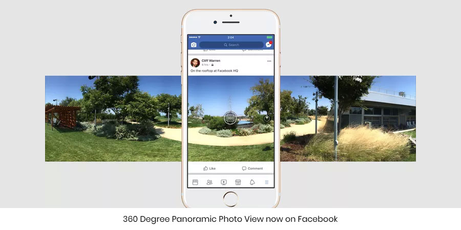 360 Degree Panoramic Photo View now on Facebook