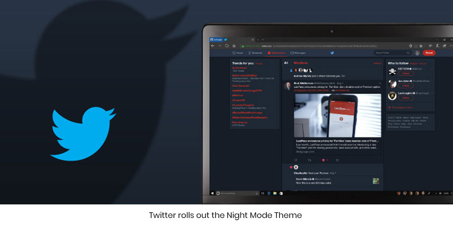 Twitter rolls out the Night Mode Theme