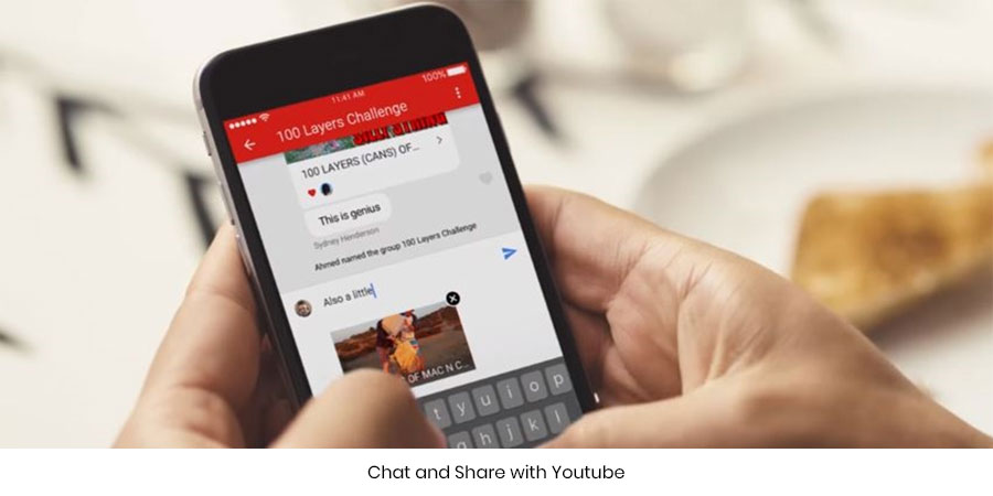 Chat and Share with Youtube