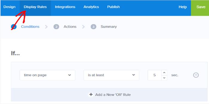 Display Rules tab - Jujubee Media